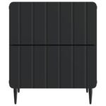 vidaXL Nočný stolík 2 pcs Čierna 43 x 34,5 x 49,5 cm Kompozitné drevo – Obrázok 5