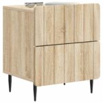 vidaXL Nočný stolík so zásuvkou 2 pcs Dub sonoma 43 x 34,5 x 49,5 cm – Obrázok 2