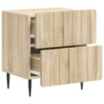 vidaXL Nočný stolík so zásuvkou 2 pcs Dub sonoma 43 x 34,5 x 49,5 cm – Obrázok 4