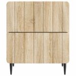 vidaXL Nočný stolík so zásuvkou 2 pcs Dub sonoma 43 x 34,5 x 49,5 cm – Obrázok 5