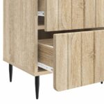 vidaXL Nočný stolík so zásuvkou 2 pcs Dub sonoma 43 x 34,5 x 49,5 cm – Obrázok 9