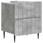 vidaXL Nočný stolík 2 pcs Betónovo sivá 43 x 34,5 x 49,5 cm – Obrázok 2