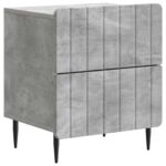 vidaXL Nočný stolík 2 pcs Betónovo sivá 43 x 34,5 x 49,5 cm – Obrázok 3