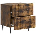 vidaXL Nočný stolík so zásuvkou 2 pcs Dymový dub 43 x 34,5 x 49,5 cm – Obrázok 4