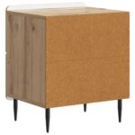 vidaXL Nočný stolík Dub artisan 43 x 34,5 x 49,5 cm Kompozitné drevo – Obrázok 6