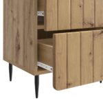 vidaXL Nočný stolík so zásuvkou 2 pcs Dub artisan 43 x 34,5 x 49,5 cm – Obrázok 9