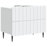 vidaXL Nočný stolík Biela 62 x 34,5 x 49,5 cm Kompozitné drevo – Obrázok 2