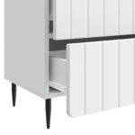 vidaXL Nočný stolík Biela 62 x 34,5 x 49,5 cm Kompozitné drevo – Obrázok 8