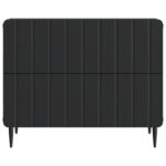 vidaXL Nočný stolík Čierna 62 x 34,5 x 49,5 cm Kompozitné drevo – Obrázok 4