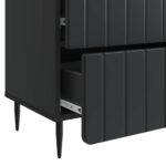 vidaXL Nočný stolík Čierna 62 x 34,5 x 49,5 cm Kompozitné drevo – Obrázok 8