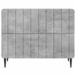 vidaXL Nočný stolík Betónovo sivá 62 x 34,5 x 49,5 cm Kompozitné drevo – Obrázok 4