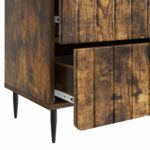 vidaXL Nočný stolík Dymový dub 62 x 34,5 x 49,5 cm Kompozitné drevo – Obrázok 8