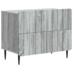 vidaXL Nočný stolík Sivá sonoma 62 x 34,5 x 49,5 cm Kompozitné drevo
