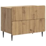 vidaXL Nočný stolík Dub artisan 62 x 34,5 x 49,5 cm Kompozitné drevo