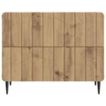 vidaXL Nočný stolík Dub artisan 62 x 34,5 x 49,5 cm Kompozitné drevo – Obrázok 4