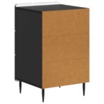 vidaXL Nočný stolík so zásuvkou Čierna 43x 41 x 68 cm Kompozitné drevo – Obrázok 6