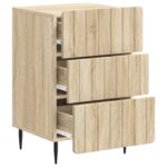 vidaXL Nočný stolík Dub sonoma 43x 41 x 68 cm Kompozitné drevo – Obrázok 3