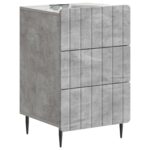 vidaXL Nočný stolík Betónovo sivá 43x 41 x 68 cm Kompozitné drevo – Obrázok 2