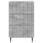 vidaXL Nočný stolík Betónovo sivá 43x 41 x 68 cm Kompozitné drevo – Obrázok 4