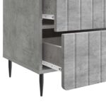 vidaXL Nočný stolík Betónovo sivá 43x 41 x 68 cm Kompozitné drevo – Obrázok 8