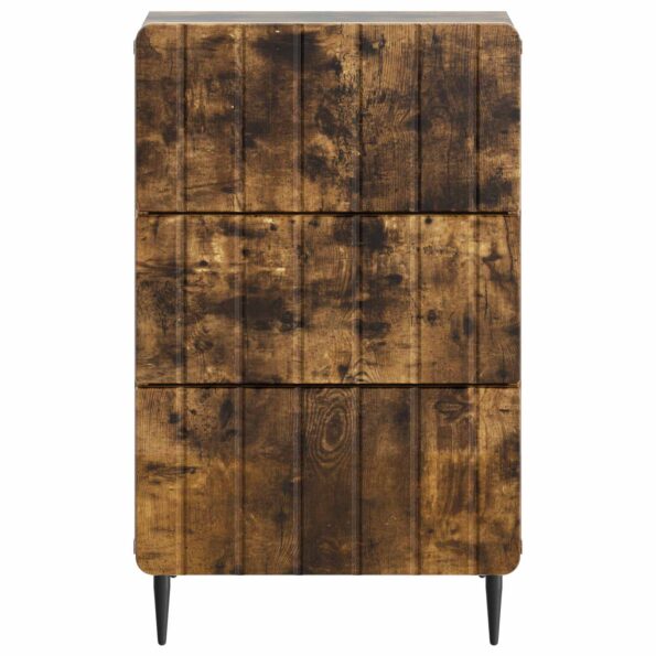 vidaXL Nočný stolík Dymový dub 43x 41 x 68 cm Kompozitné drevo – Obrázok 4