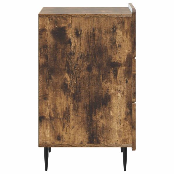 vidaXL Nočný stolík Dymový dub 43x 41 x 68 cm Kompozitné drevo – Obrázok 5