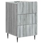vidaXL Nočný stolík Sivá sonoma 43x 41 x 68 cm Kompozitné drevo – Obrázok 2