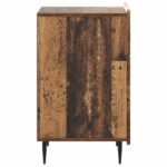 vidaXL Nočný stolík Staré drevo 43x 41 x 68 cm Kompozitné drevo – Obrázok 5