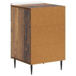 vidaXL Nočný stolík Staré drevo 43x 41 x 68 cm Kompozitné drevo – Obrázok 6