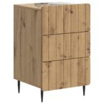 vidaXL Nočný stolík Dub artisan 43x 41 x 68 cm Kompozitné drevo – Obrázok 2