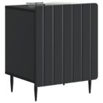 vidaXL Nočný stolík 2 pcs Čierna 43 x 34,5 x 52 cm Kompozitné drevo – Obrázok 2