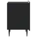 vidaXL Nočný stolík 2 pcs Čierna 43 x 34,5 x 52 cm Kompozitné drevo – Obrázok 6