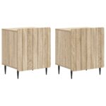 vidaXL Nočný stolík 2 pcs Dub sonoma 43 x 34,5 x 52 cm