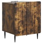 vidaXL Nočný stolík Dymový dub 43 x 34,5 x 52 cm Kompozitné drevo – Obrázok 2