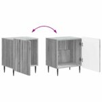 vidaXL Nočný stolík 2 pcs Sivá sonoma 43 x 34,5 x 52 cm – Obrázok 10