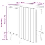 vidaXL Nočný stolík 2 pcs Sivá sonoma 43 x 34,5 x 52 cm – Obrázok 12