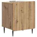 vidaXL Nočný stolík Dub artisan 43 x 34,5 x 52 cm Kompozitné drevo – Obrázok 2