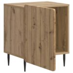 vidaXL Nočný stolík Dub artisan 43 x 34,5 x 52 cm Kompozitné drevo – Obrázok 3