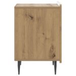vidaXL Nočný stolík Dub artisan 43 x 34,5 x 52 cm Kompozitné drevo – Obrázok 4