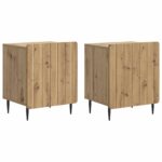 vidaXL Nočný stolík 2 pcs Dub artisan 43 x 34,5 x 52 cm