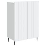 vidaXL Servírovacia skriňa Biela 66 x 34,5 x 92 cm Kompozitné drevo – Obrázok 2