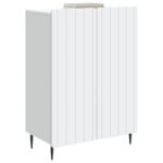 vidaXL Servírovacia skriňa Biela 66 x 34,5 x 92 cm Kompozitné drevo – Obrázok 3