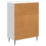 vidaXL Servírovacia skriňa Biela 66 x 34,5 x 92 cm Kompozitné drevo – Obrázok 8