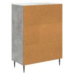 vidaXL Servírovacia skriňa Betónovo sivá 66 x 34,5 x 92 cm – Obrázok 8
