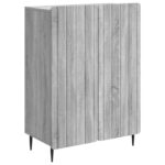 vidaXL Servírovacia skriňa Sivá sonoma 66 x 34,5 x 92 cm – Obrázok 2