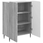 vidaXL Servírovacia skriňa Sivá sonoma 66 x 34,5 x 92 cm – Obrázok 5