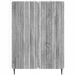vidaXL Servírovacia skriňa Sivá sonoma 66 x 34,5 x 92 cm – Obrázok 6