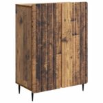 vidaXL Servírovacia skriňa Staré drevo 66 x 34,5 x 92 cm – Obrázok 2