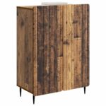 vidaXL Servírovacia skriňa Staré drevo 66 x 34,5 x 92 cm – Obrázok 3