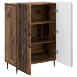 vidaXL Servírovacia skriňa Staré drevo 66 x 34,5 x 92 cm – Obrázok 5